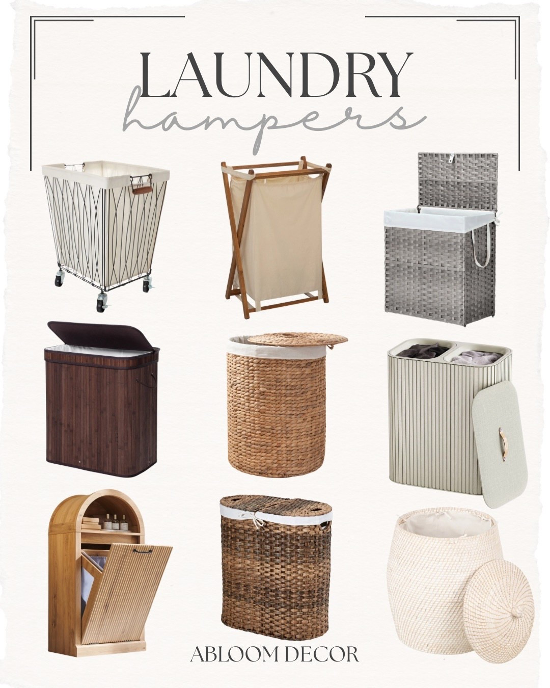 Cute laundry hampers make doing laundry a little more fun.

#LTKHome