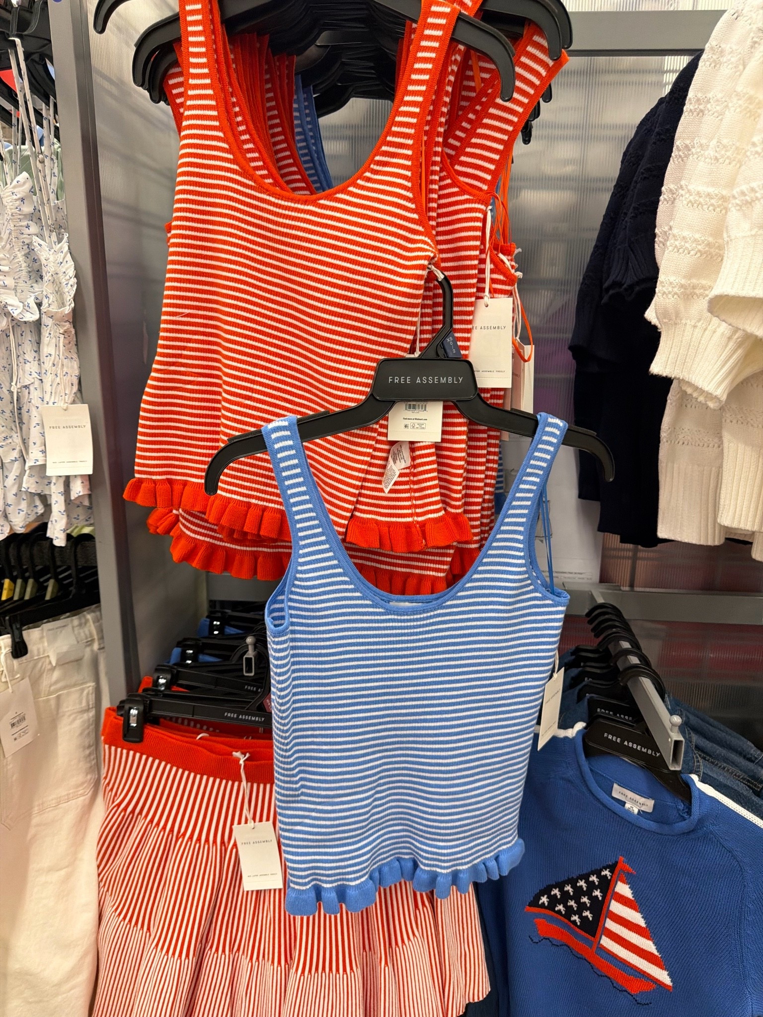 🇺🇸❤️ these striped tanks are SUCH a good summer find!!

The fit is so flattering, lightweight, and that little ruffle hem detail is everything 😍🙌 perfect for 4th of July or just easy everyday outfits all summer long ☀️

So easy to pair with shorts, denim, or the matching pieces 👏

Linking these cuties for you on LTK 💕

#LTKStyle #SummerTops #FourthOfJulyStyle #AffordableFashion #MomStyle