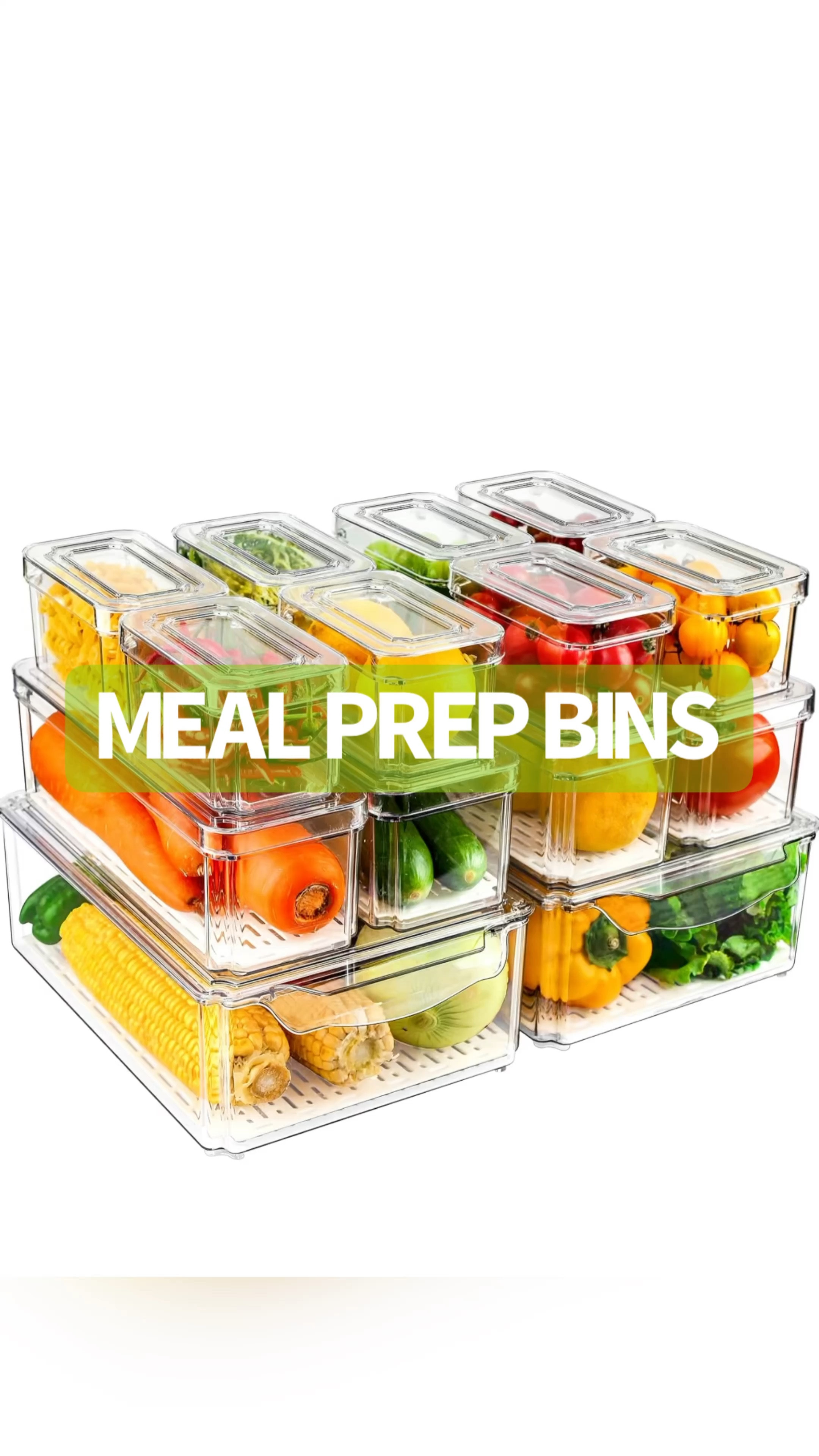 Meal prep fridge storage bins #guerdy #rhom 

#LTKhome #LTKfitness #LTKfamily
