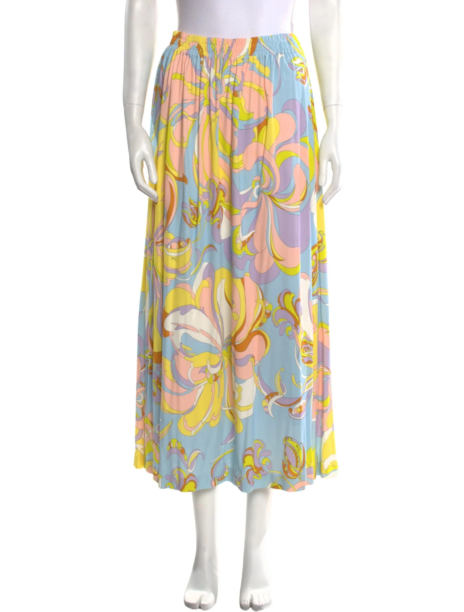 Silk Midi Length Skirt | The RealReal