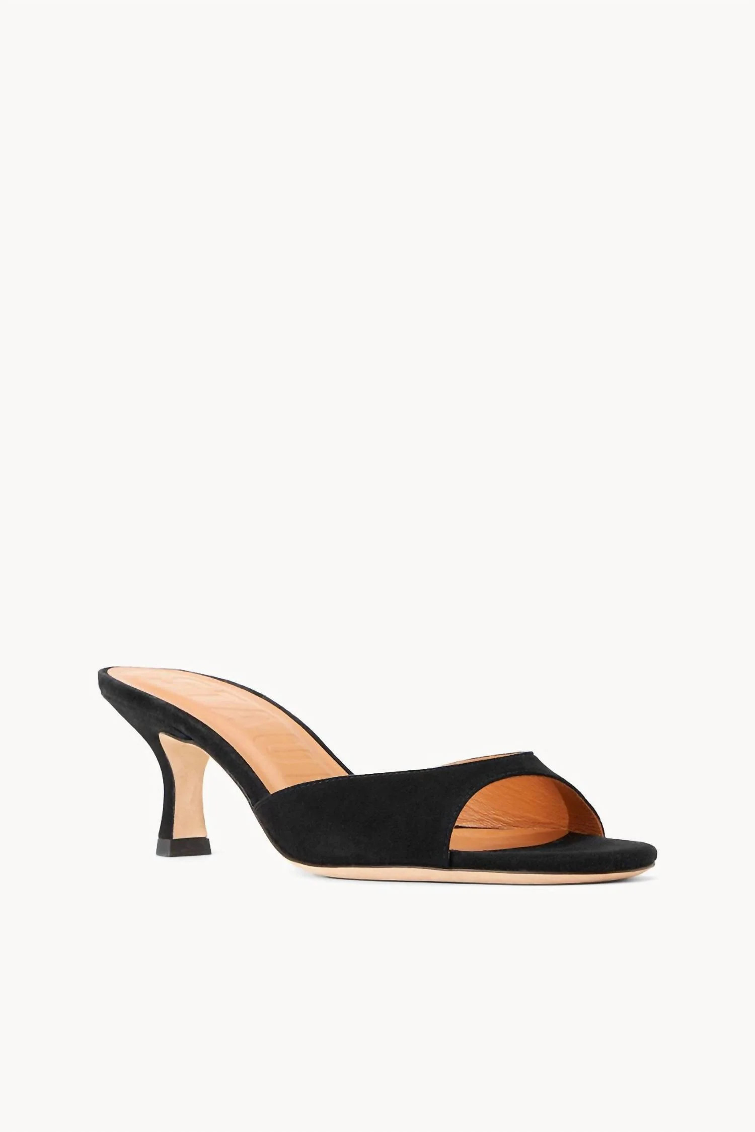 Women's Brigitte Suede Mule In Black | Shop Simon