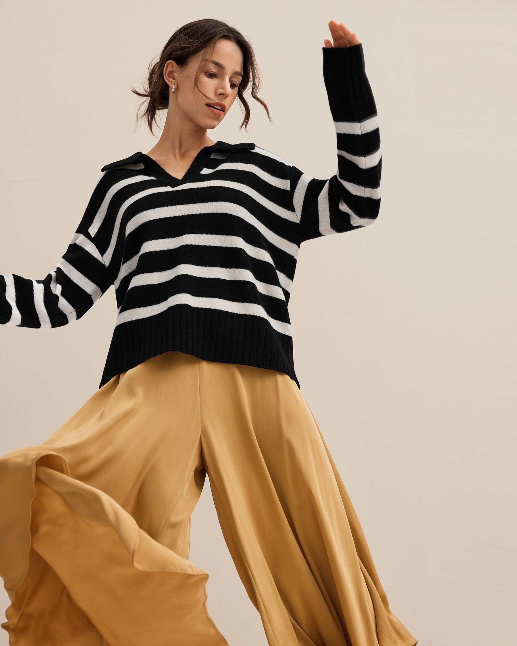 Gilly Stripe Sweater | LilySilk