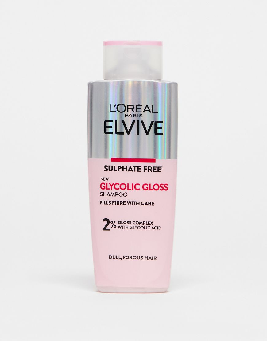 L'Oreal Elvive glycolic gloss shampoo for dull porous hair 200ml-No colour | ASOS (Global)