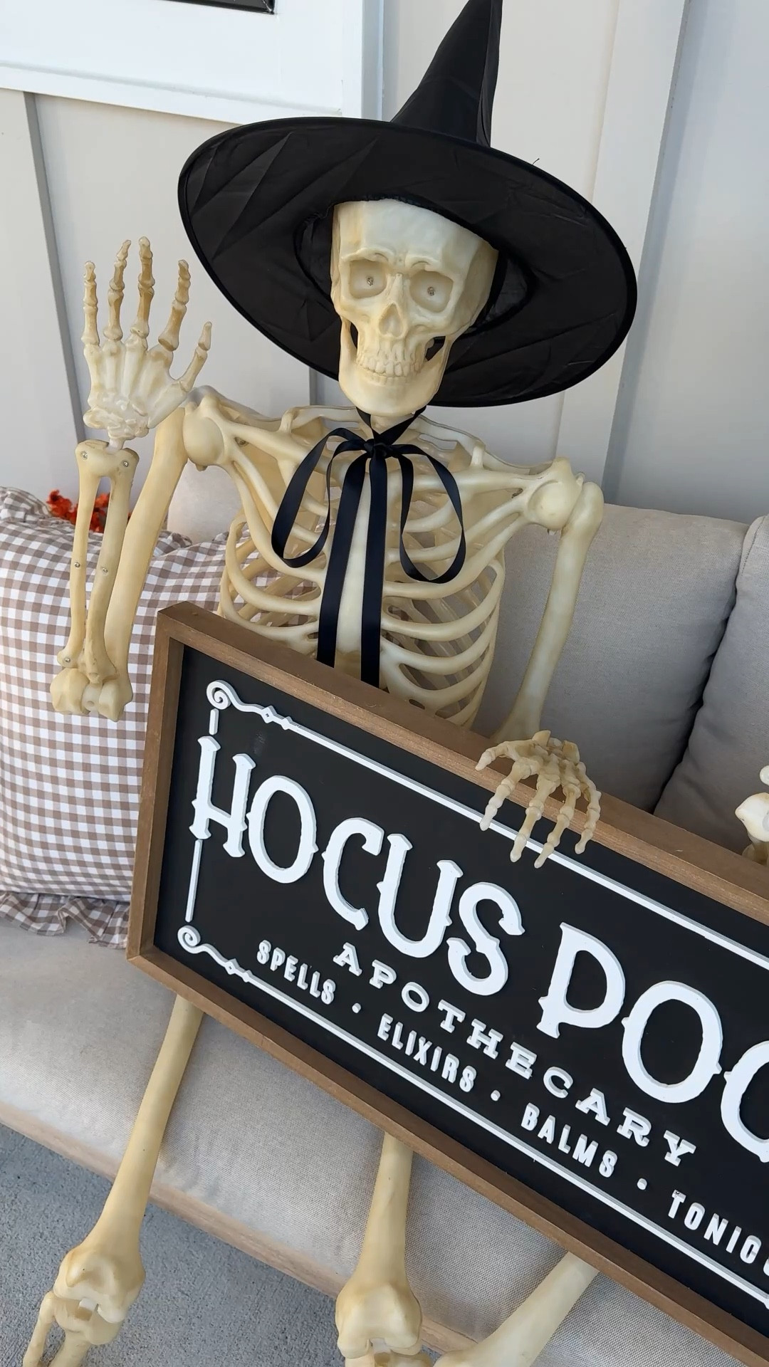 Walmart’s viral light up skeletons look great during the day too 👏 I have two on my front porch. 

#LTKHome