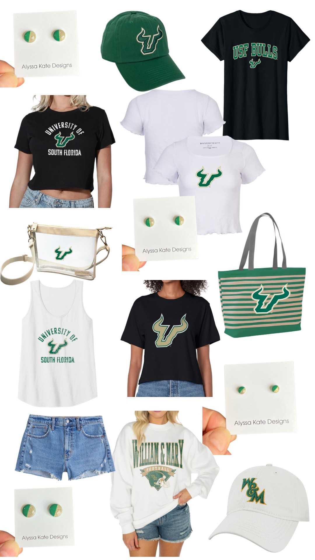 The perfect outfits for your green and gold Alyssa Kate Designs studs! 

#LTKStyleTip #LTKActive