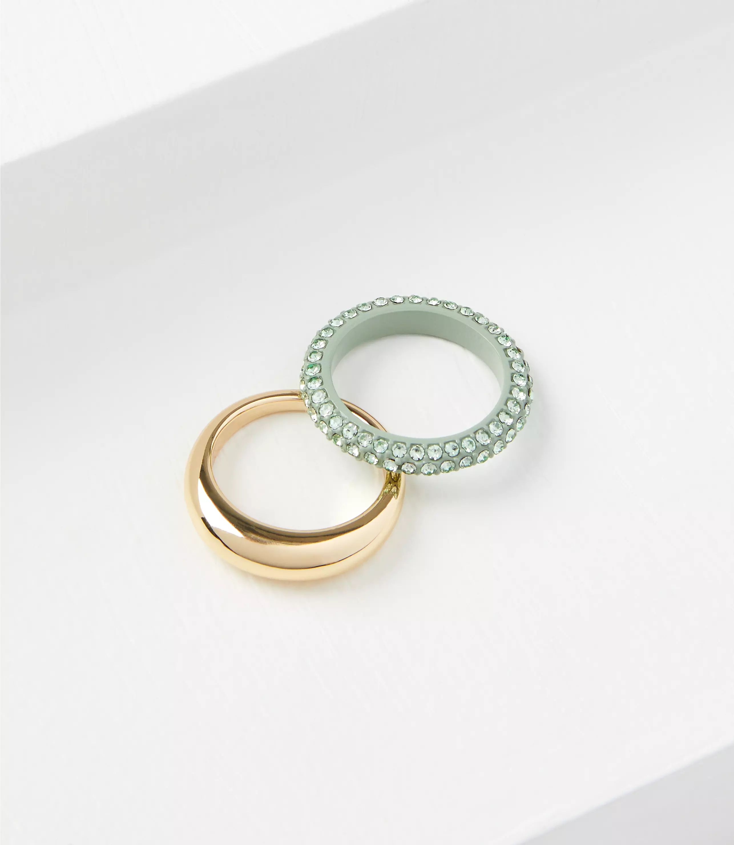 Pave Ring Set | LOFT