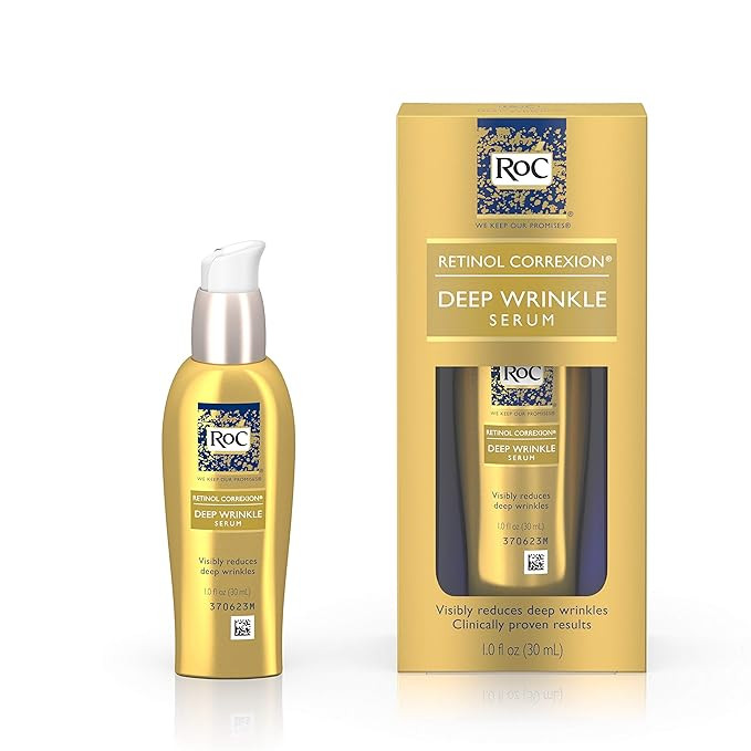 RoC Retinol Correxion Deep Wrinkle Facial Serum, Anti-Wrinkle Treatment Made with Retinol, 1 fl. ... | Amazon (US)