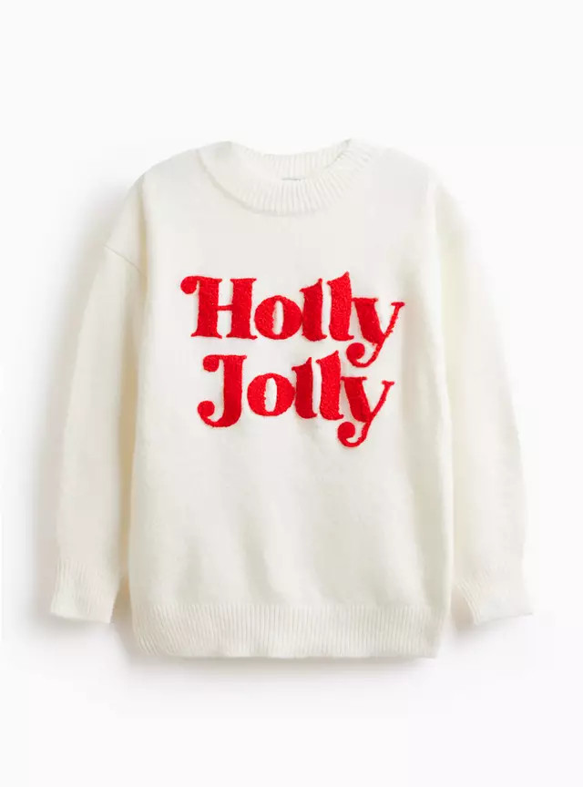 Matching Family Kids' Christmas Slogan Jumper 6 years | Tu Clothing
