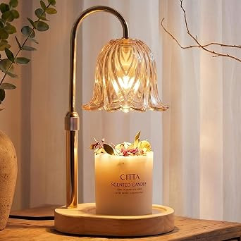 Candle Warmer Lamp with Timer, Dimmable, Height-Adjustable | Amazon (US)
