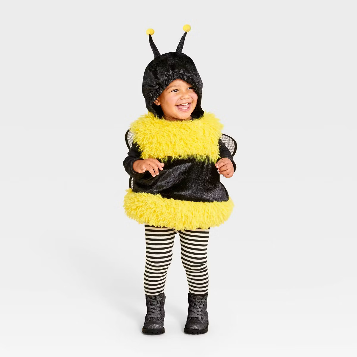 Infant and Toddler Bumble Bee Halloween Costume Pullover - Hyde and EEK! Boutique™ Black/Yellow | Target