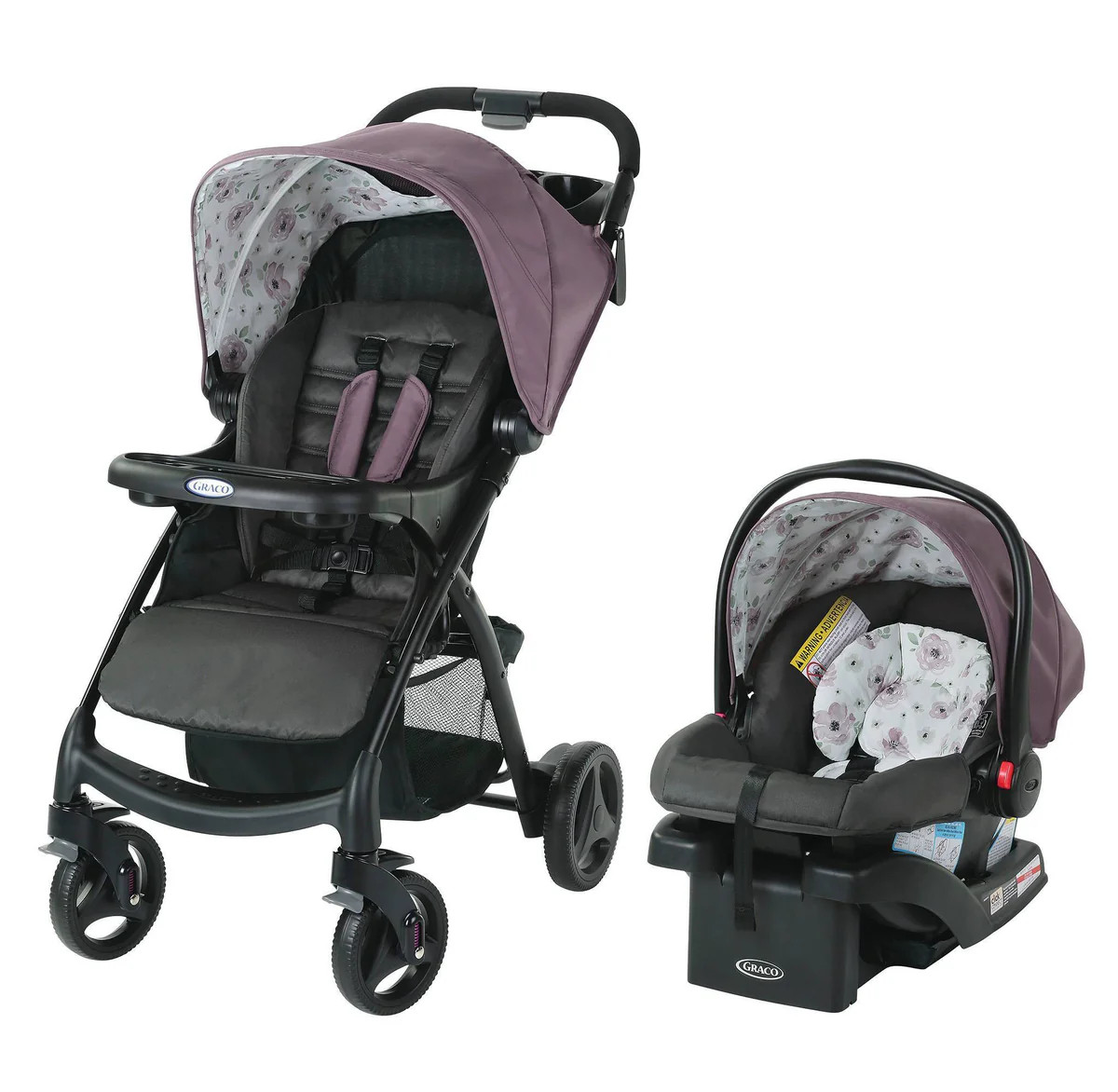 Verb Click Connect Travel System with SnugRide Infant Car Seat - Graci | REBEL (formerly Rebelstork)