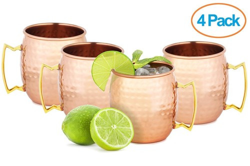 Chef's Star Set of 4 Handmade Hammered Copper Moscow Mule Mug | eBay | eBay US