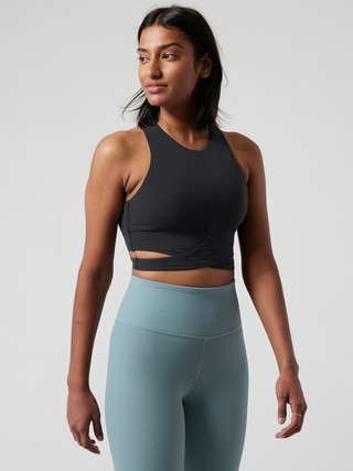 Conscious Crop Cut Out Bra D-DD | Athleta