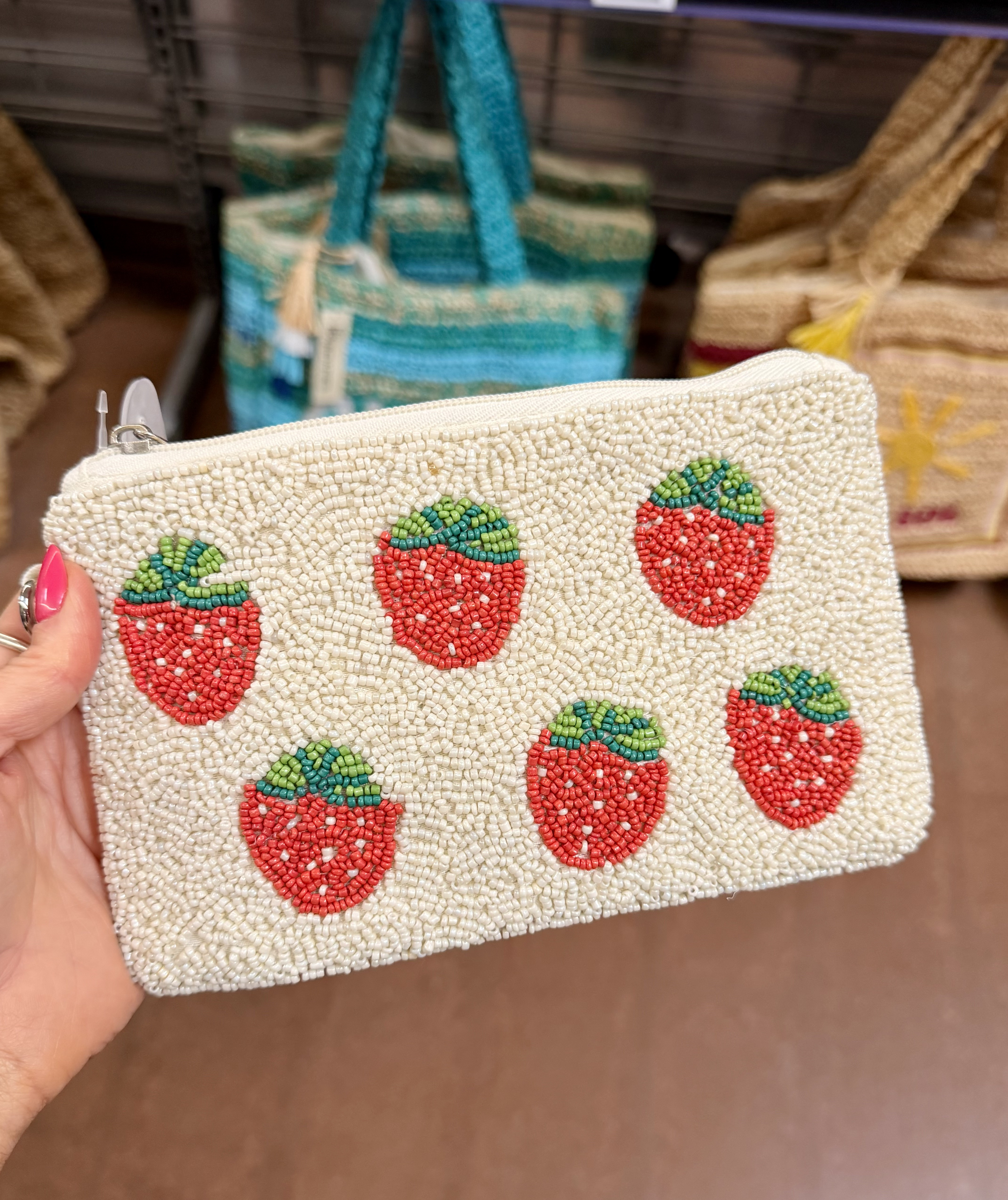 The absolute cutest beaded wristlets! Obsessed with all of the darling prints! Especially this strawberry print!! 

#LTKTravel #LTKBeauty #LTKSwim