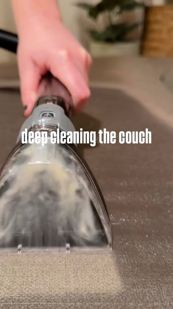 A little couch refresh 🫧 #cleaning #cleaningproducts #couchcleaning #cleanhome #deepcleaning