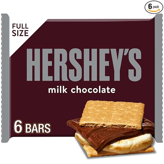 HERSHEY'S Milk Chocolate Candy Bars, 1.55 oz (6 Count) | Amazon (US)