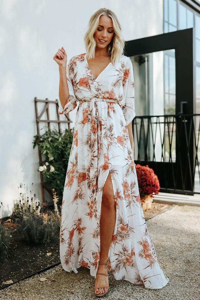 Kia Sunset Floral Kimono Maxi Dress | Baltic Born