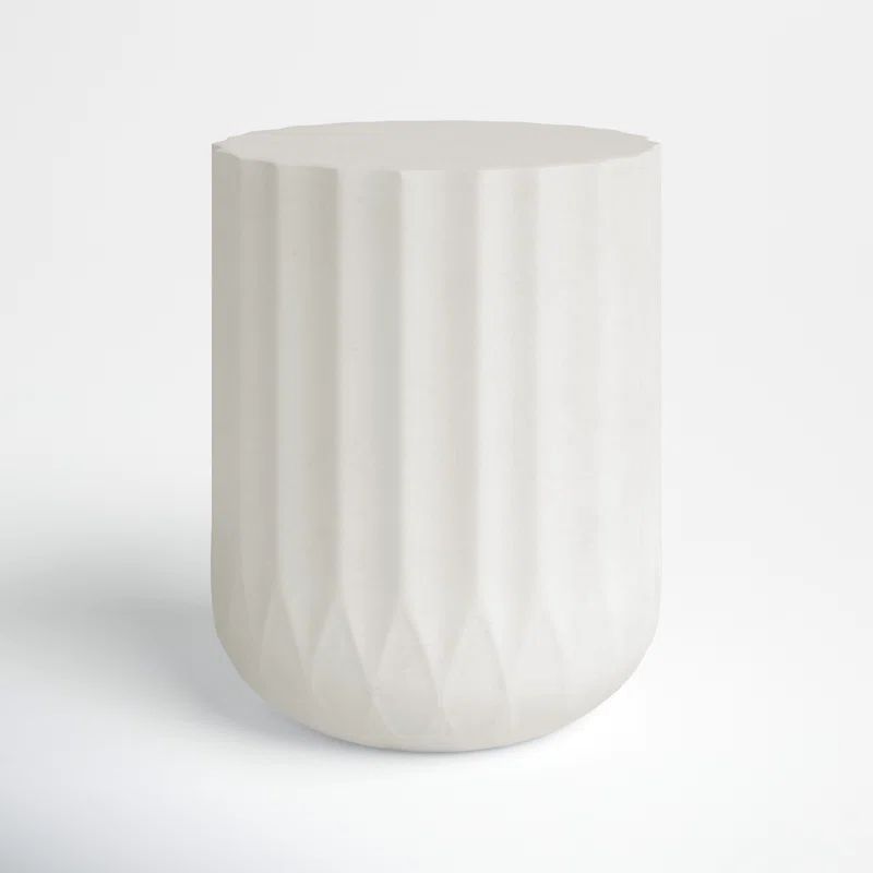 Ilene Stone/Concrete Side Table | Wayfair North America