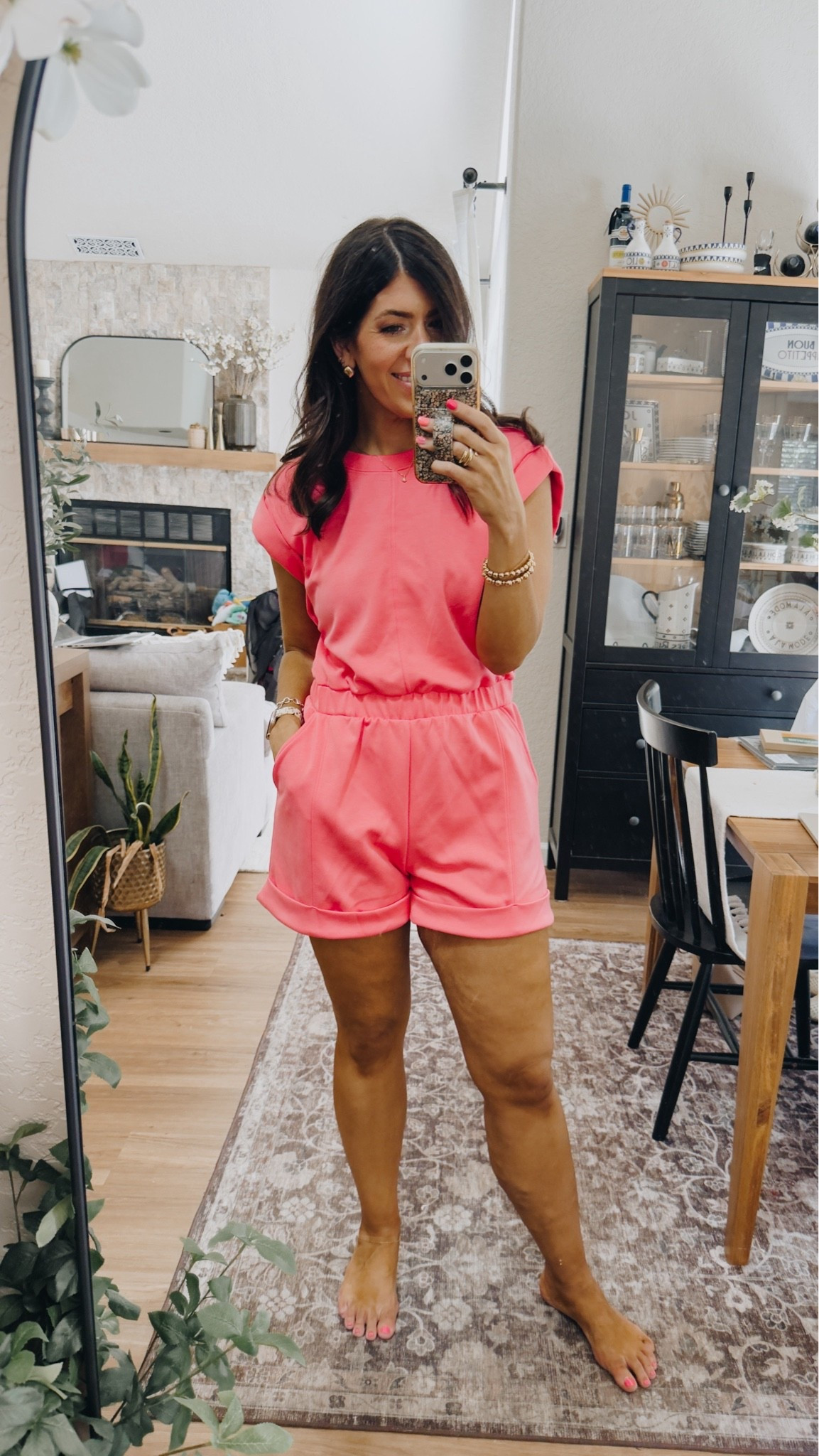 Friday work from home outfit
In a medium romper

#LTKMidsize #LTKTall #LTKWorkwear