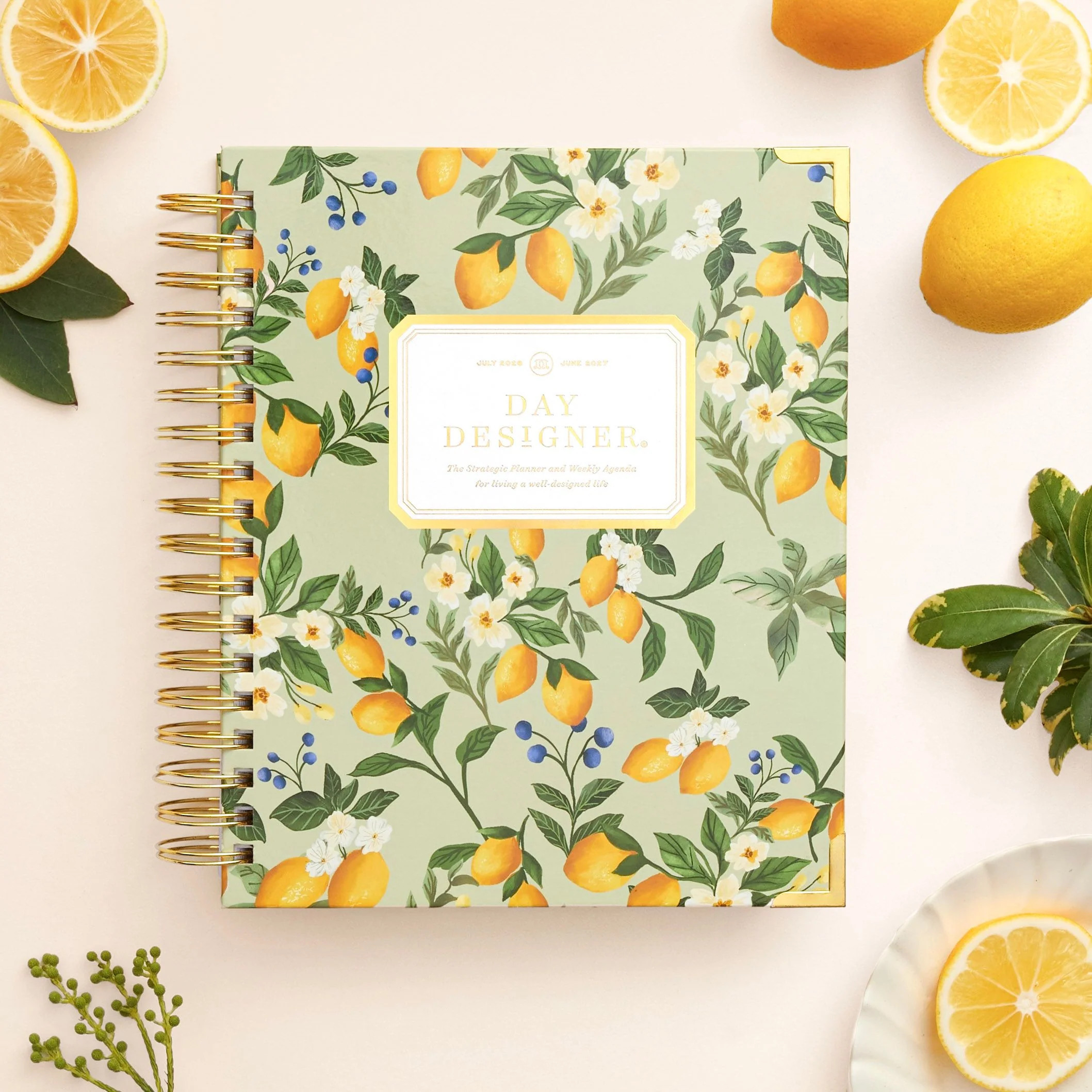 2026-27 Weekly Planner: Lemon Floral Sage | Day Designer