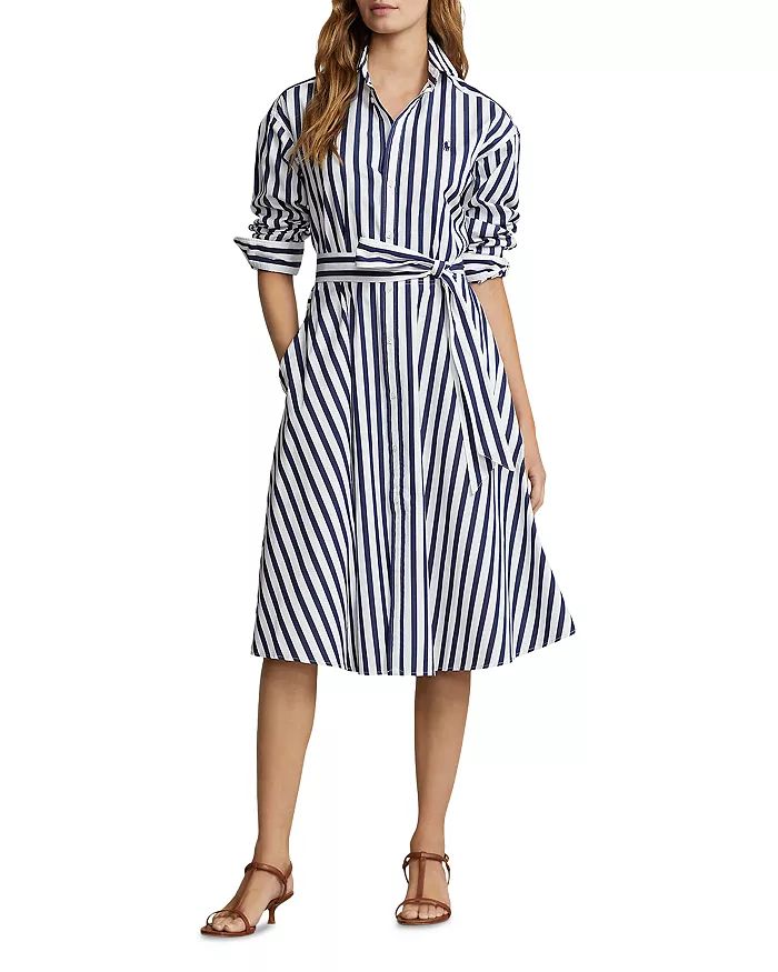 Belted Striped Cotton Shirt Dress | Bloomingdale's (US)