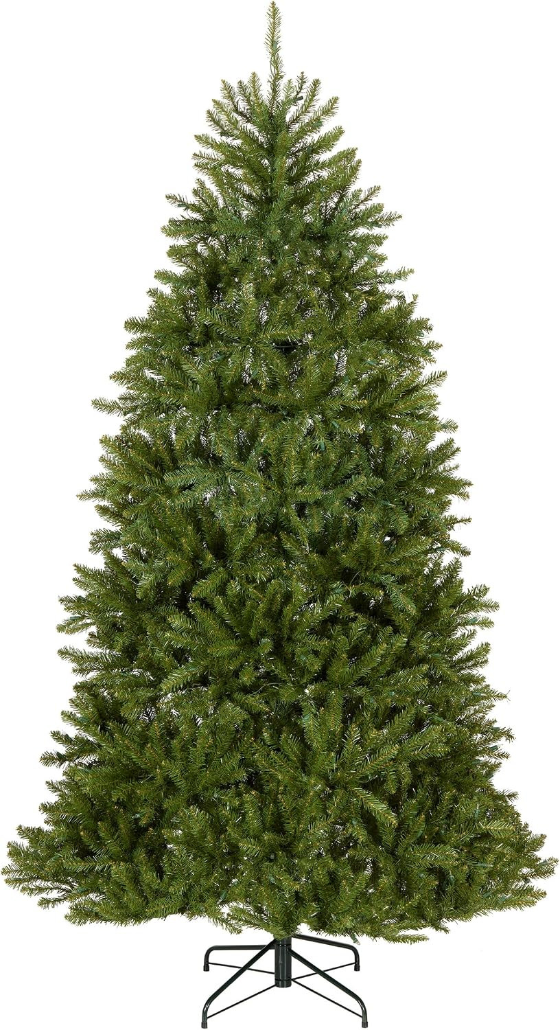 National Tree Company 7.5ft Pre-Lit Dunhill Fir Artificial Christmas Tree | Amazon (US)