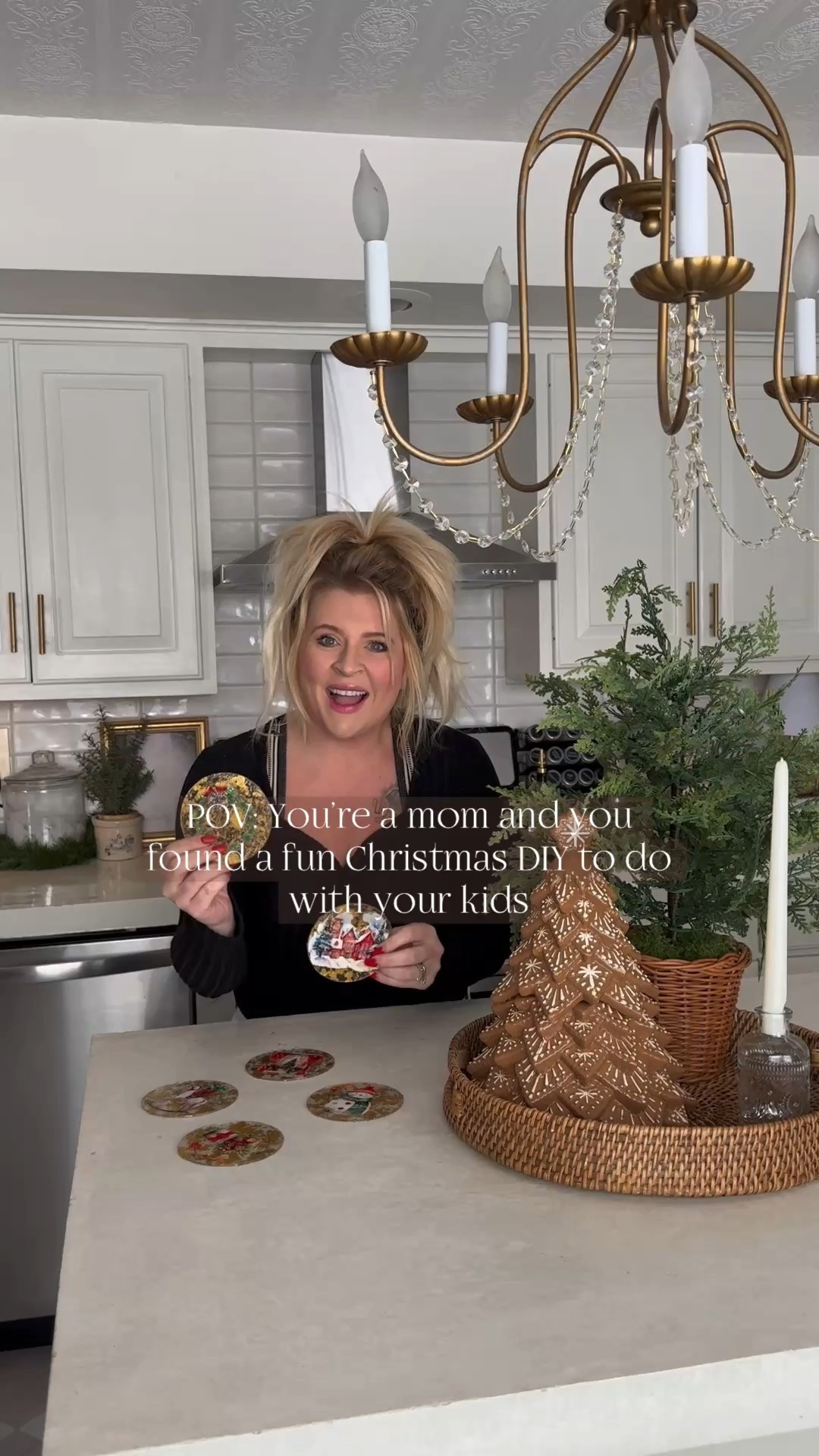 DIY Christmas coasters! 