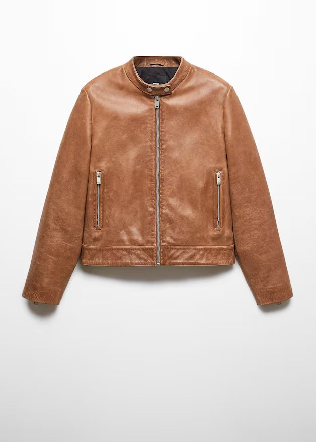 100% leather jacket -  Woman | Mango United Kingdom (Channel Islands) | MANGO (UK)