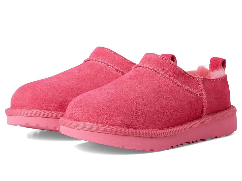 UGG Kids Classic Micro (Little Kid/Big Kid) Kids Shoes Pink Bloom : 1 Little Kid M, Suede | Zappos