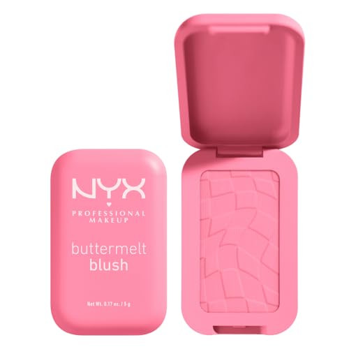 NYX PROFESSIONAL MAKEUP Buttermelt Powder Blush, Fade and Transfer-Resistant Blush, Up to 12HR Make Up Wear, Vegan Formula - Butta Together | Amazon (US)