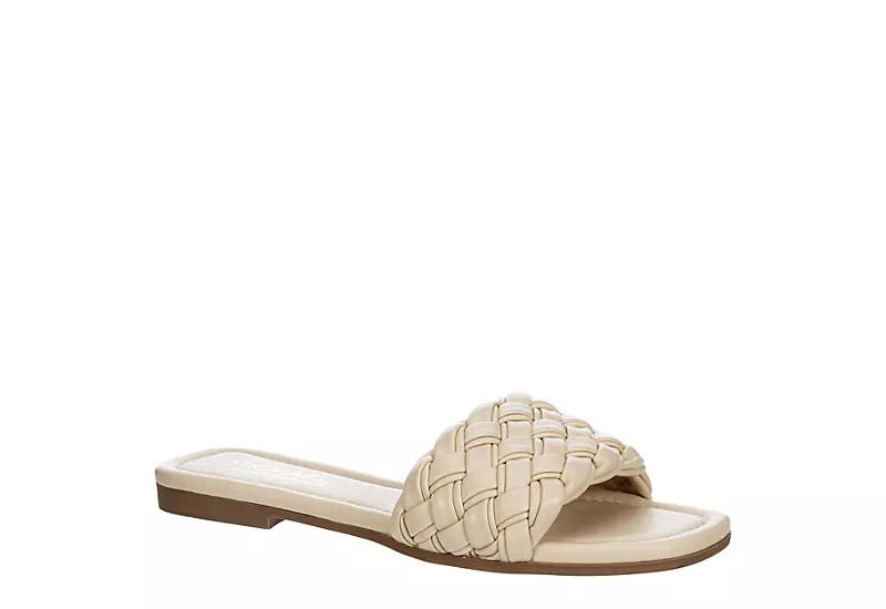 Michael By Michael Shannon Womens Harper Slide Sandal - Ivory | Rack Room Shoes