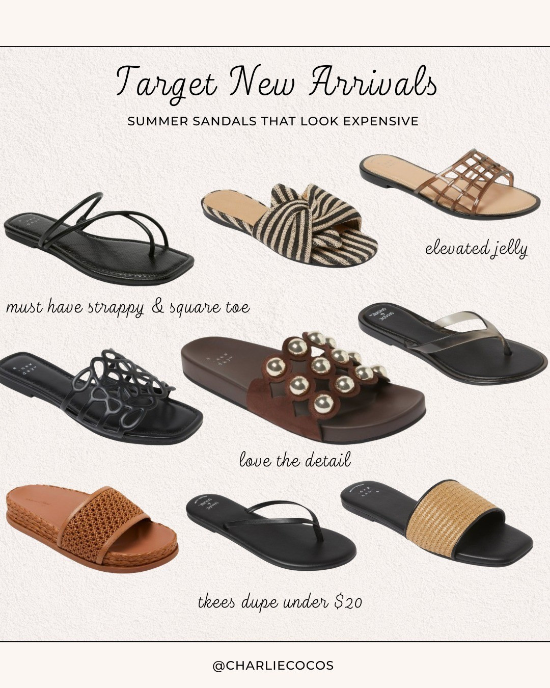 New target sandals under $30! Jeffery Campbell target dupe! Jelly sandals. Tkees dupe!

#LTKSaleAlert #LTKOver40 #LTKootd