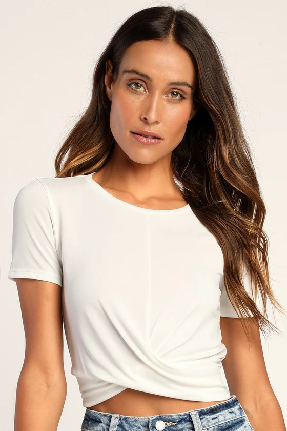 All-Access Pass White Crop Top | Lulus