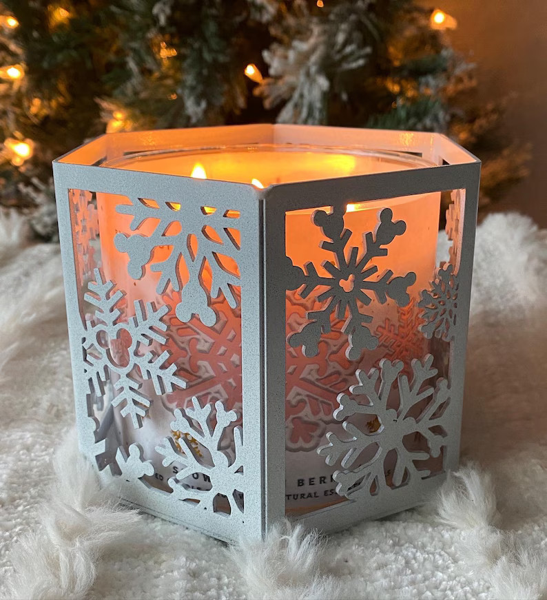 Snowflake Mouse Candle Holder | Etsy (US)