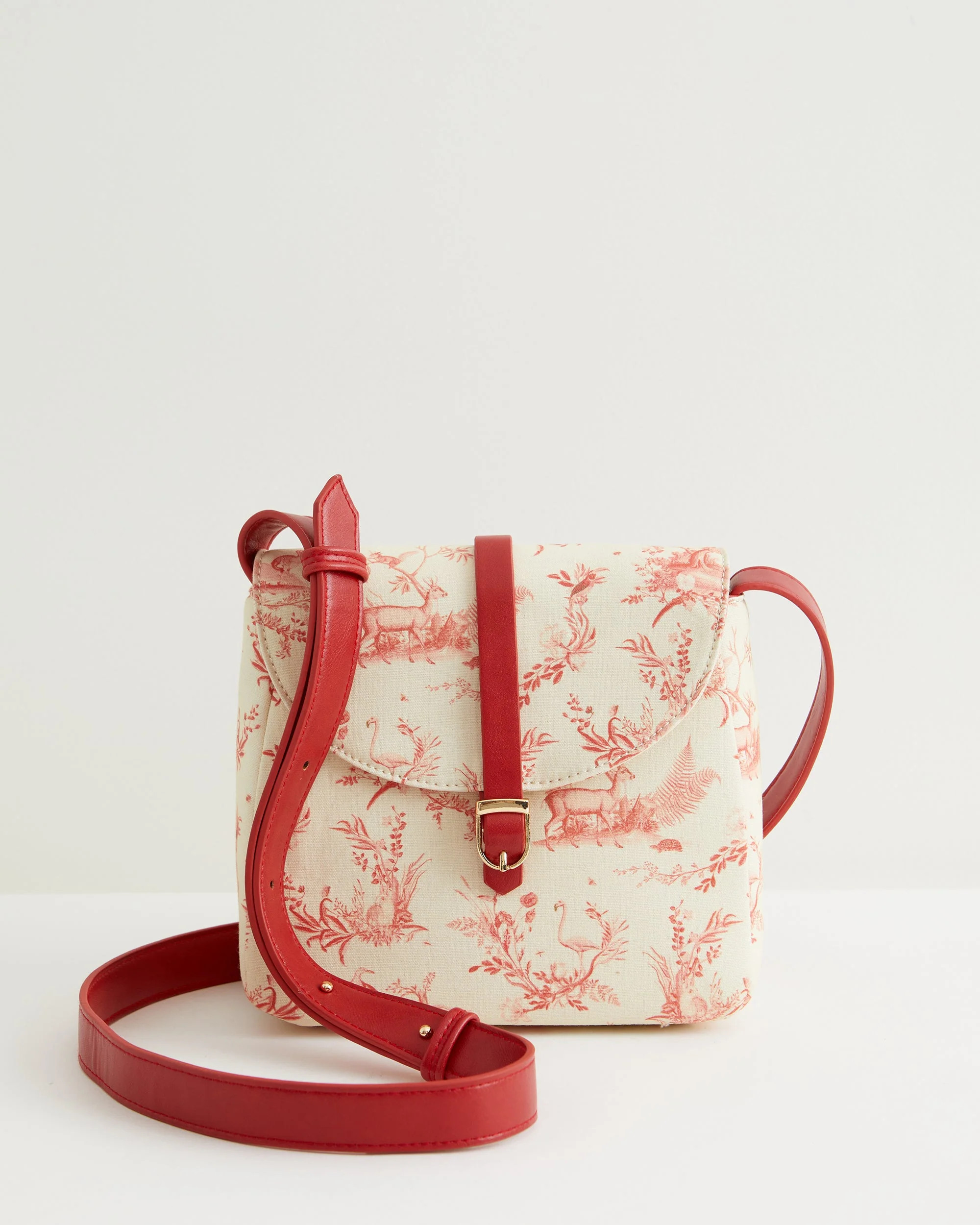 Toile de Jouy Buckle Bag | Fable England