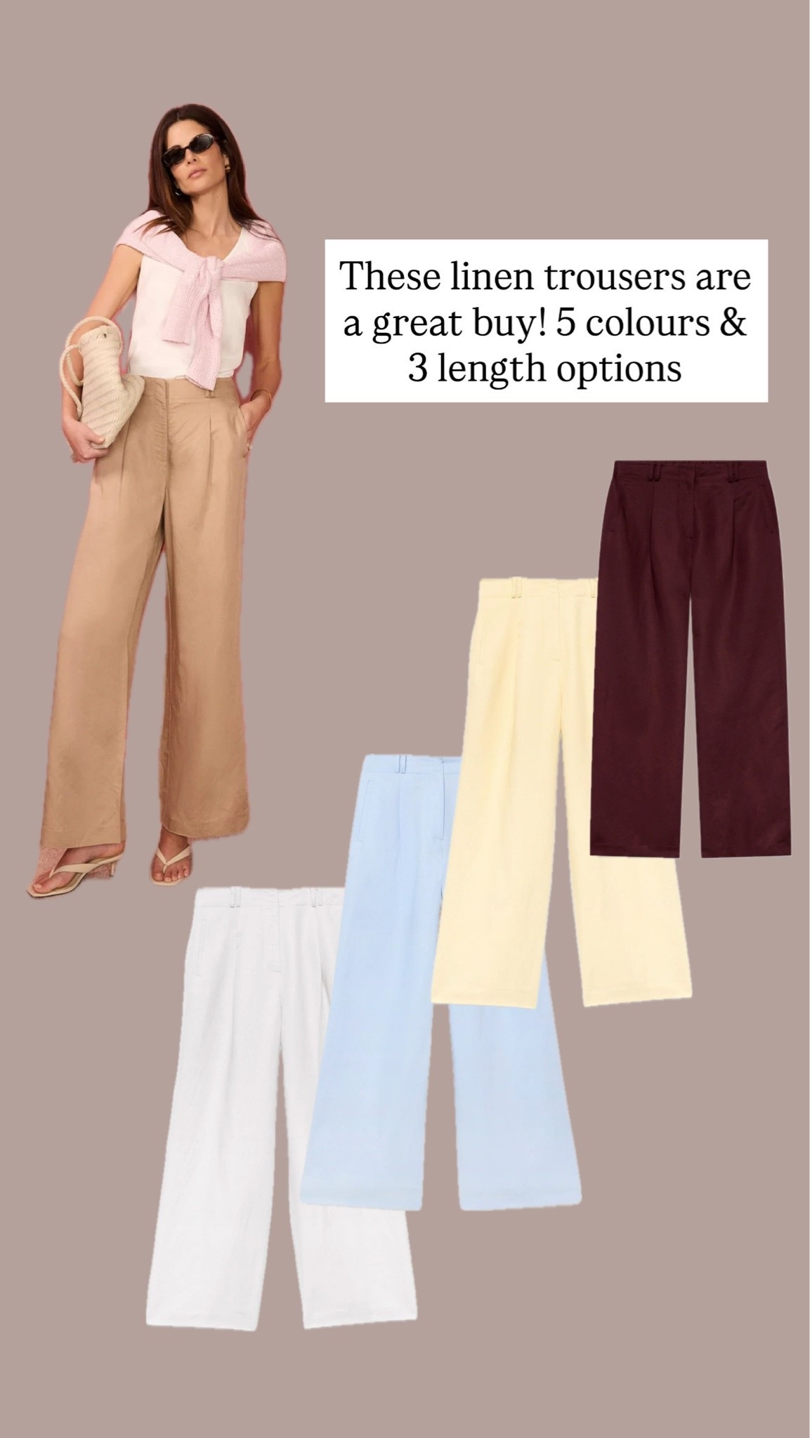 Linen pants for summer.3 length options and 5 colours

#LTKeurope #LTKsummer #LTKspring
