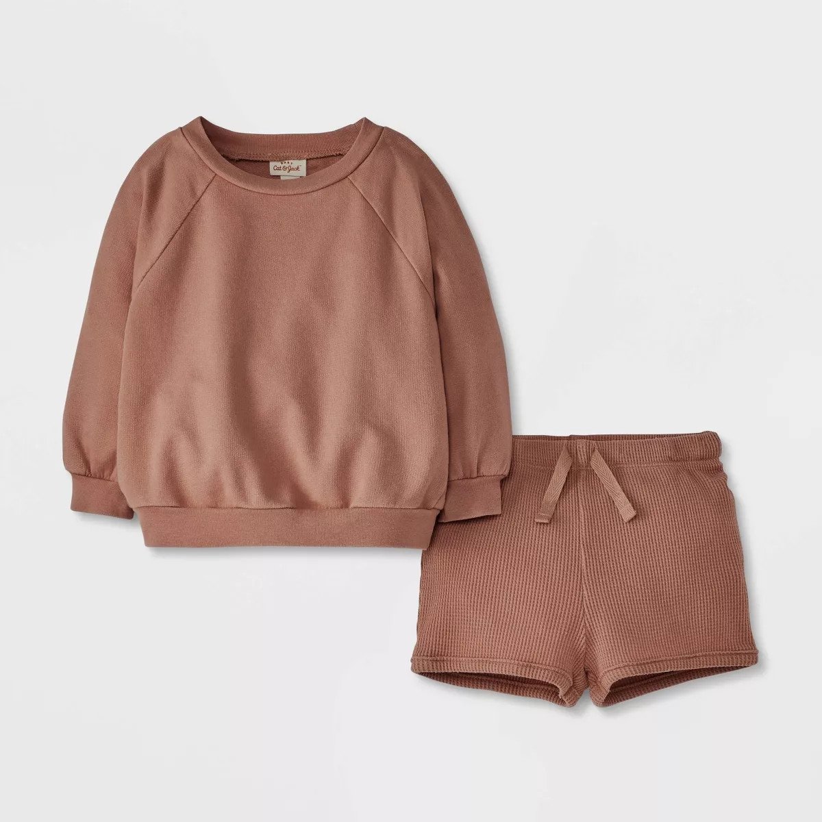 Baby Waffle Sweatshirt & Shorts Set - Cat & Jack™ | Target