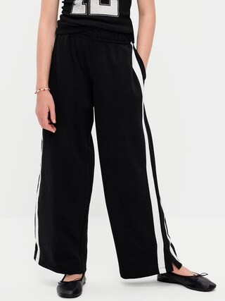 Baggy French-Terry Straight-Leg Retro Sweatpants for Girls | Old Navy (US)