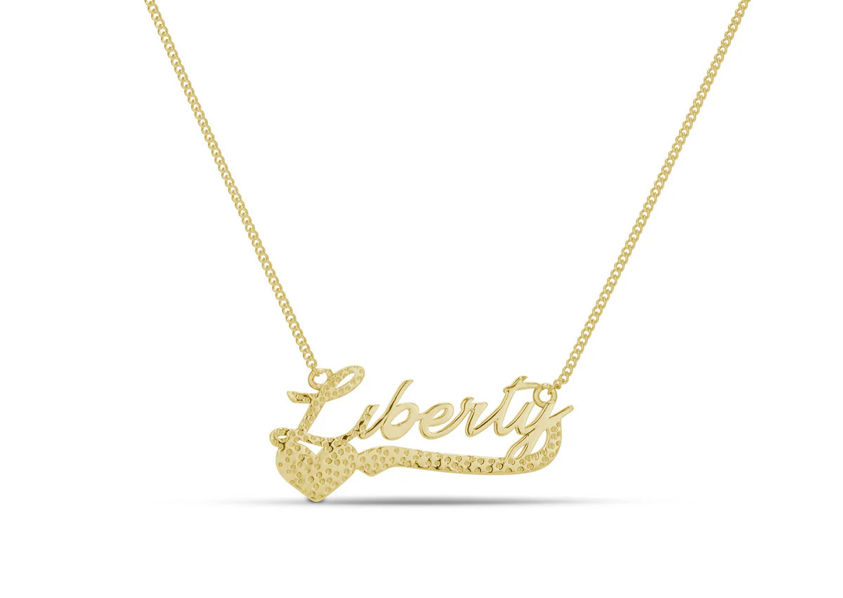SWEETHEART SCRIPT NAMEPLATE | EP JEWELS 
