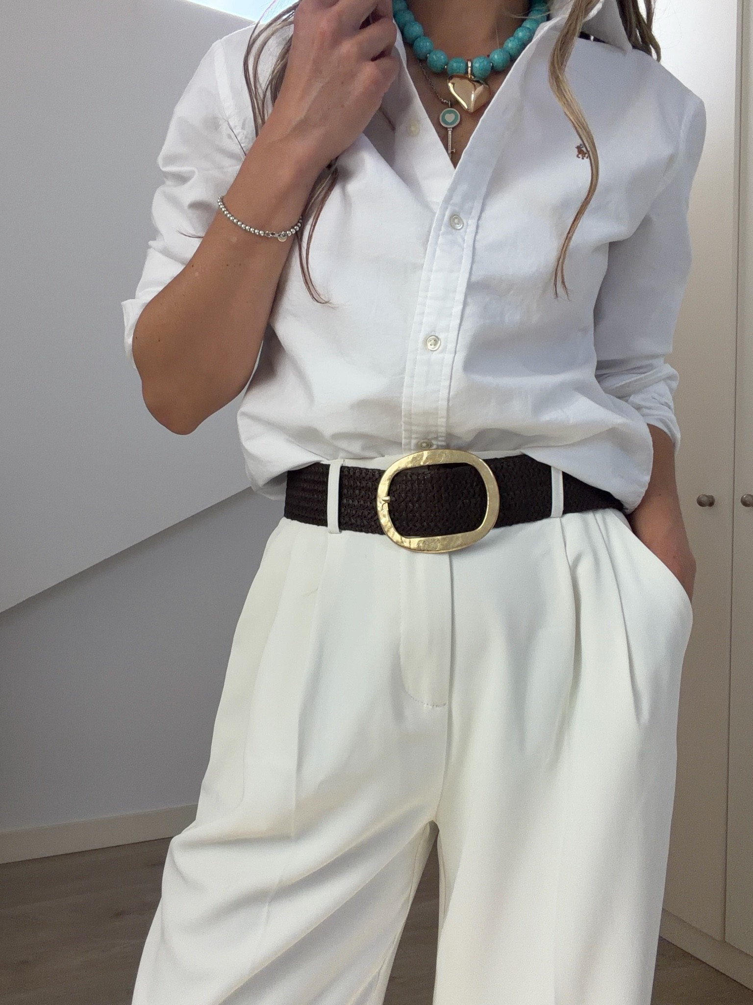 Brown wide belt is perfect to break all white outfit! Also great with dresses!

#LTKgrwm #LTKootd #LTKOver40