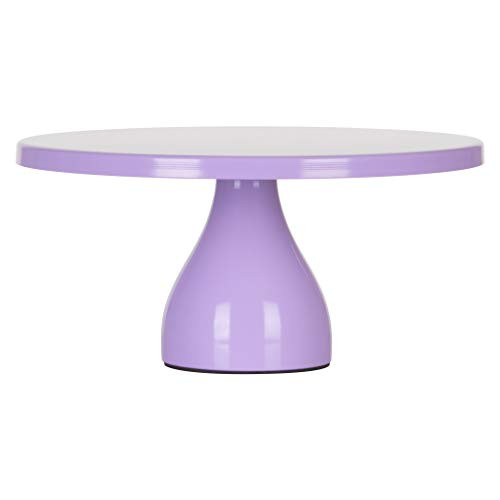 Amalfi Decor Cake Stand, Modern Round Metal Pedestal Holder, Lavender, 12 Inches | Amazon (US)
