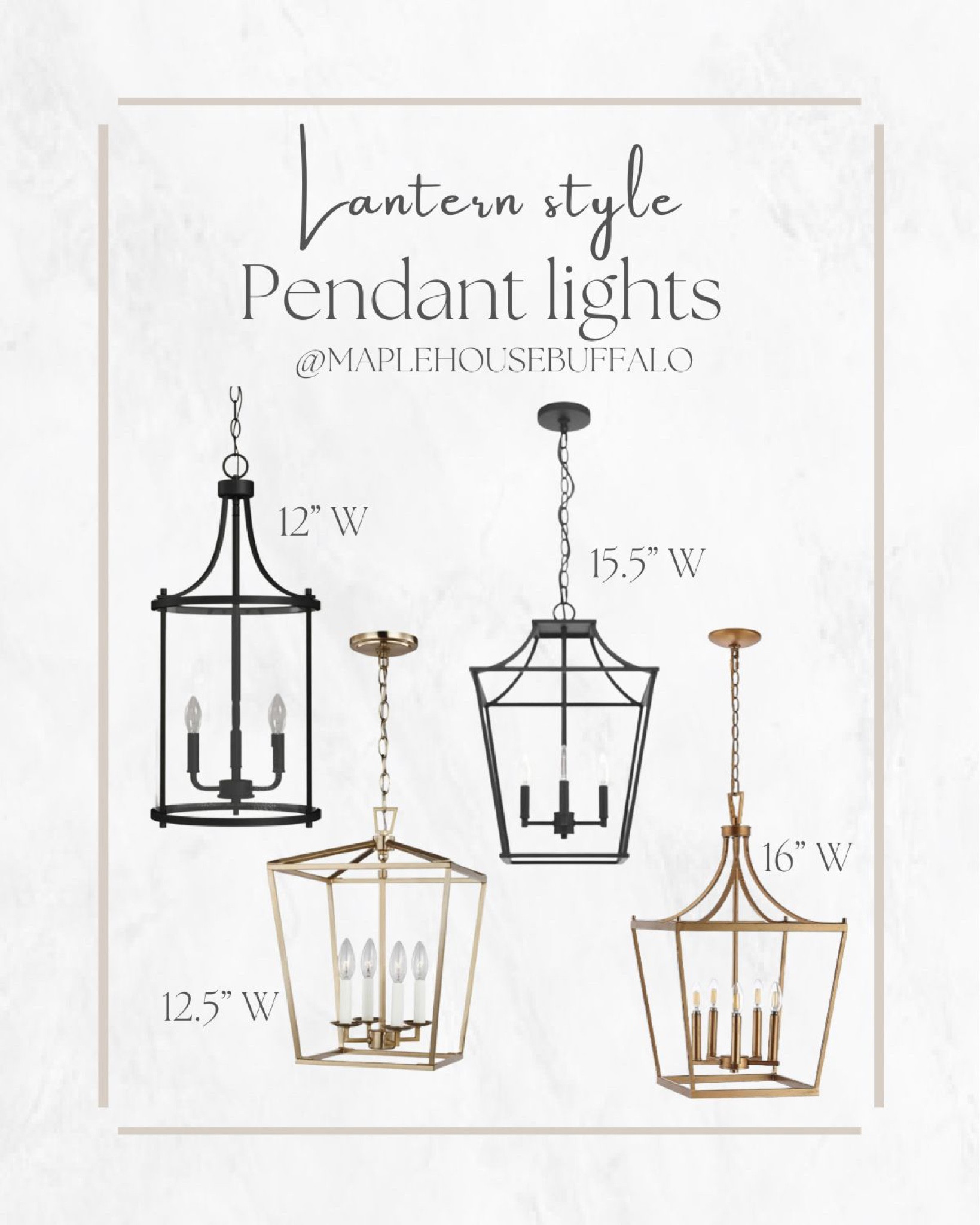Lantern style pendant lights - foyer or kitchen counter 

#LTKFind #LTKstyletip #LTKhome