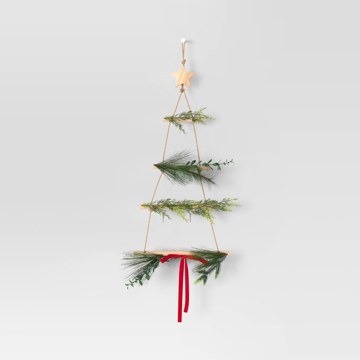 36" Faux Greenery Tree Hanging Christmas Card Holder - Wondershop™ | Target