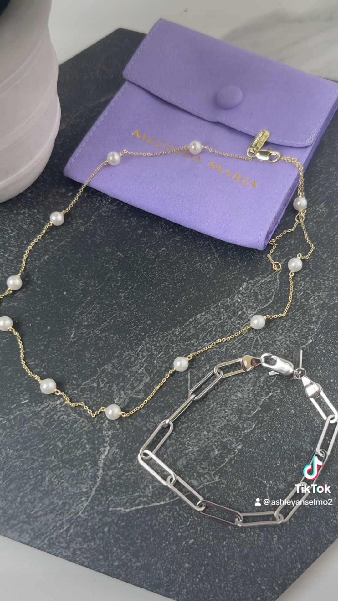 Melinda Maria has been my go-to jewelry brand for YEARS! These are the items I picked out this month, I'm obsessed with the gold and pearl necklace, it's been on my wishlist for so long! And the silver Samantha chain is perfect!!

#melindamaria #jewerly #accessories #jewerlyhaul #unboxinghaul #nontarnishjewerly 

#LTKVideo #LTKFindsUnder100 #LTKStyleTip