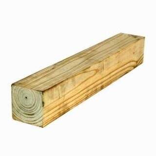 4 in. x 4 in. x 8 ft. #2 Pressure-Treated Timber | The Home Depot
