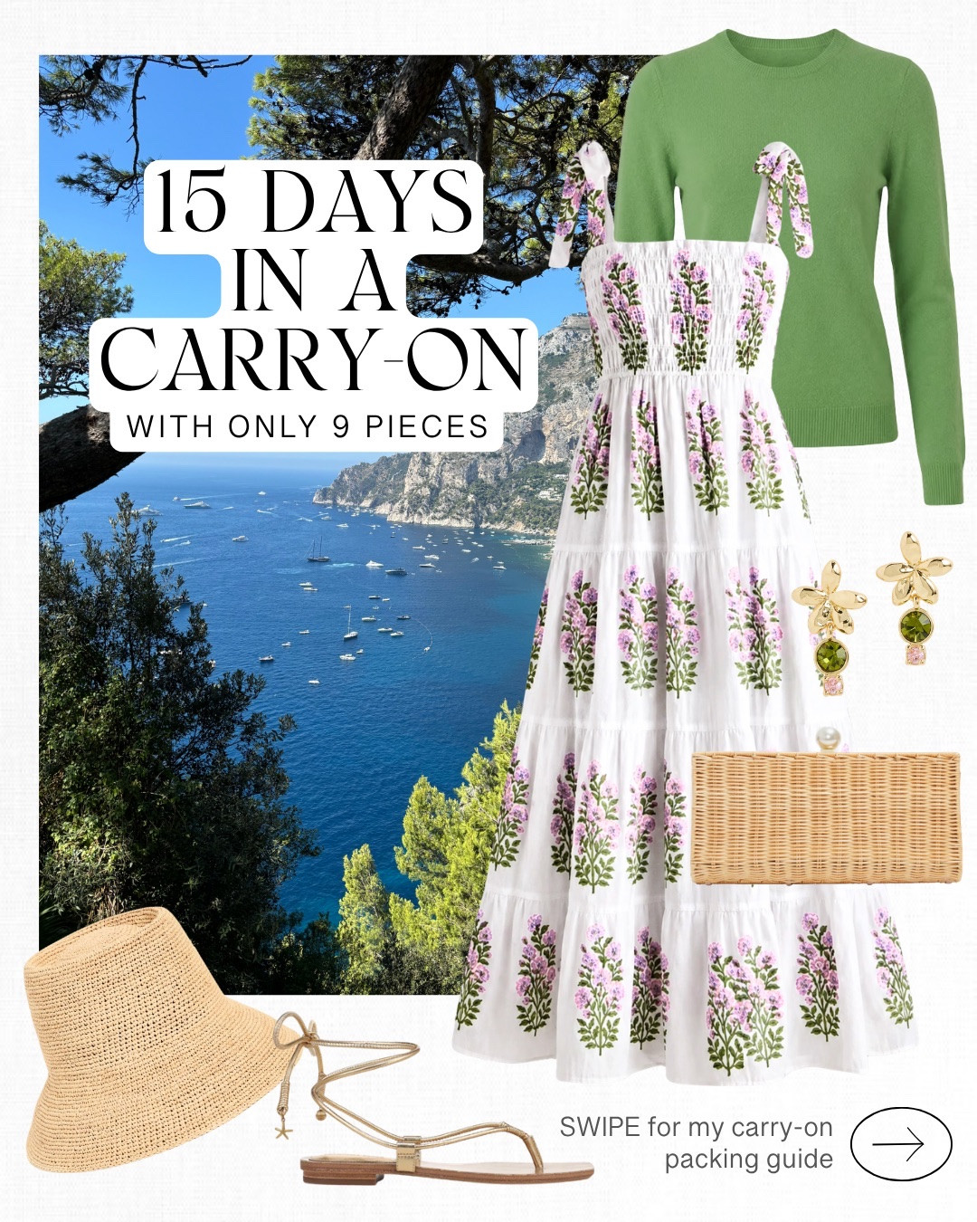WHAT TO PACK in your carry-on! How to pack for 15 days without checking a bag!! ✈️

Whether you’re headed to Europe or anywhere warm this season, this is for you. These pieces are so versatile and can be styled for multiple outfits!

A few summers ago, my middle son Jack and I went on a 15 day trip to London and Italy. Heathrow was in the news for record lost luggage at the time, and I wasn’t about to take any chances. I managed to fit everything into a carry-on! 😳 It was tricky, but with good compression cubes and a little outfit planning, it really did work out well.

4 tips to pack like a pro-stylist ⭐️
✔️ Compression packing cubes are essential for organizing well
✔️ Wear your heaviest items on the plane, like sneakers and jackets
✔️ Limit shoes to 3-4 pairs
✔️ Choose accessories wisely 
✔️Packing light doesn’t mean packing boring - have fun with it!

#LTKSeasonal #LTKTravel #LTKSwim
