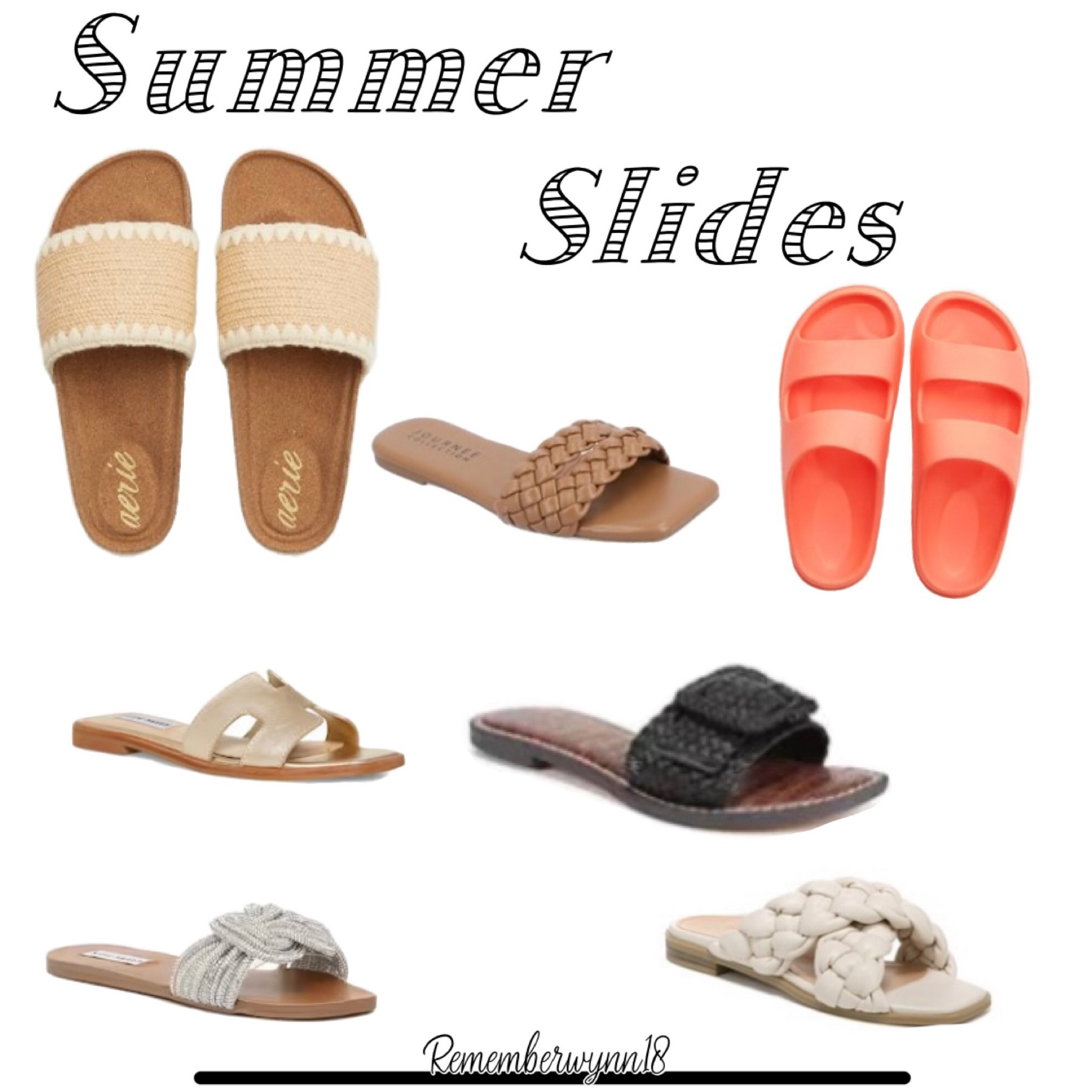 Summer slides. 


#LTKshoecrush #LTKsalealert #LTKstyletip