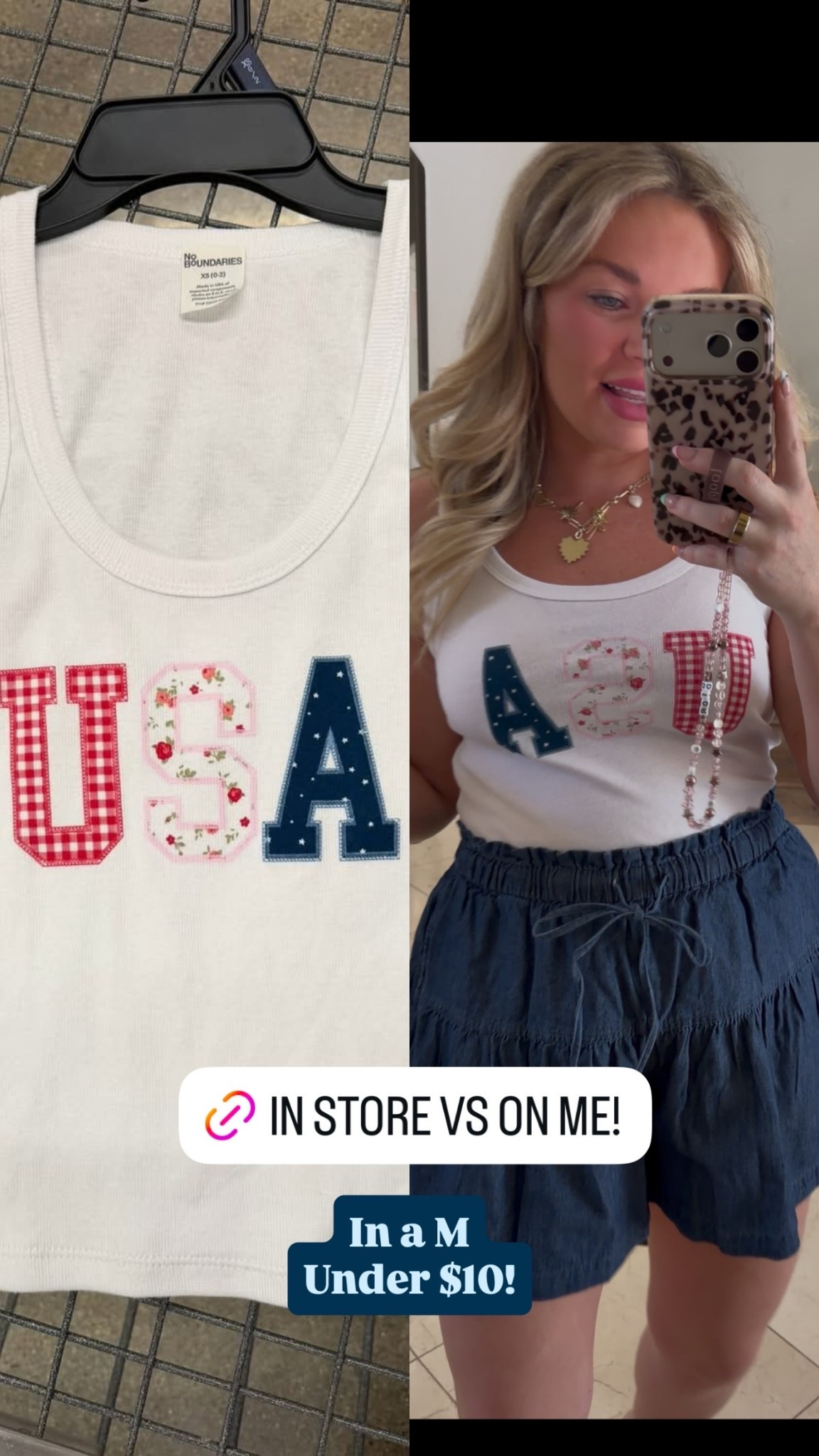 Such a cute tank for the Fourth!! 🇺🇸🎉

In a M
Under $10!

#LTKSeasonal #LTKMidsize