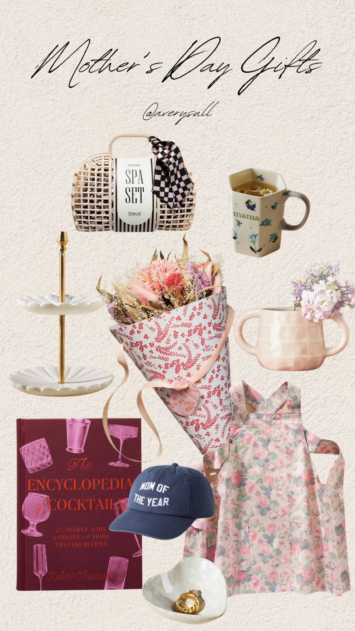 Such fun Mother’s Day Gift ideas from Anthropologie! I especially love the dried floral bouquets!!💐
















Spa set self care wellness lifestyle monogram mug coffee mug jewelry stand organizer pot vase coffee table book cookbook cocktails hostess host gift party home living kitchen dining apron trucker hat baseball cap jewelry dish dainty simple minimalist pink girly floral 

#LTKSeasonal #LTKGiftGuide #LTKfindsunder100