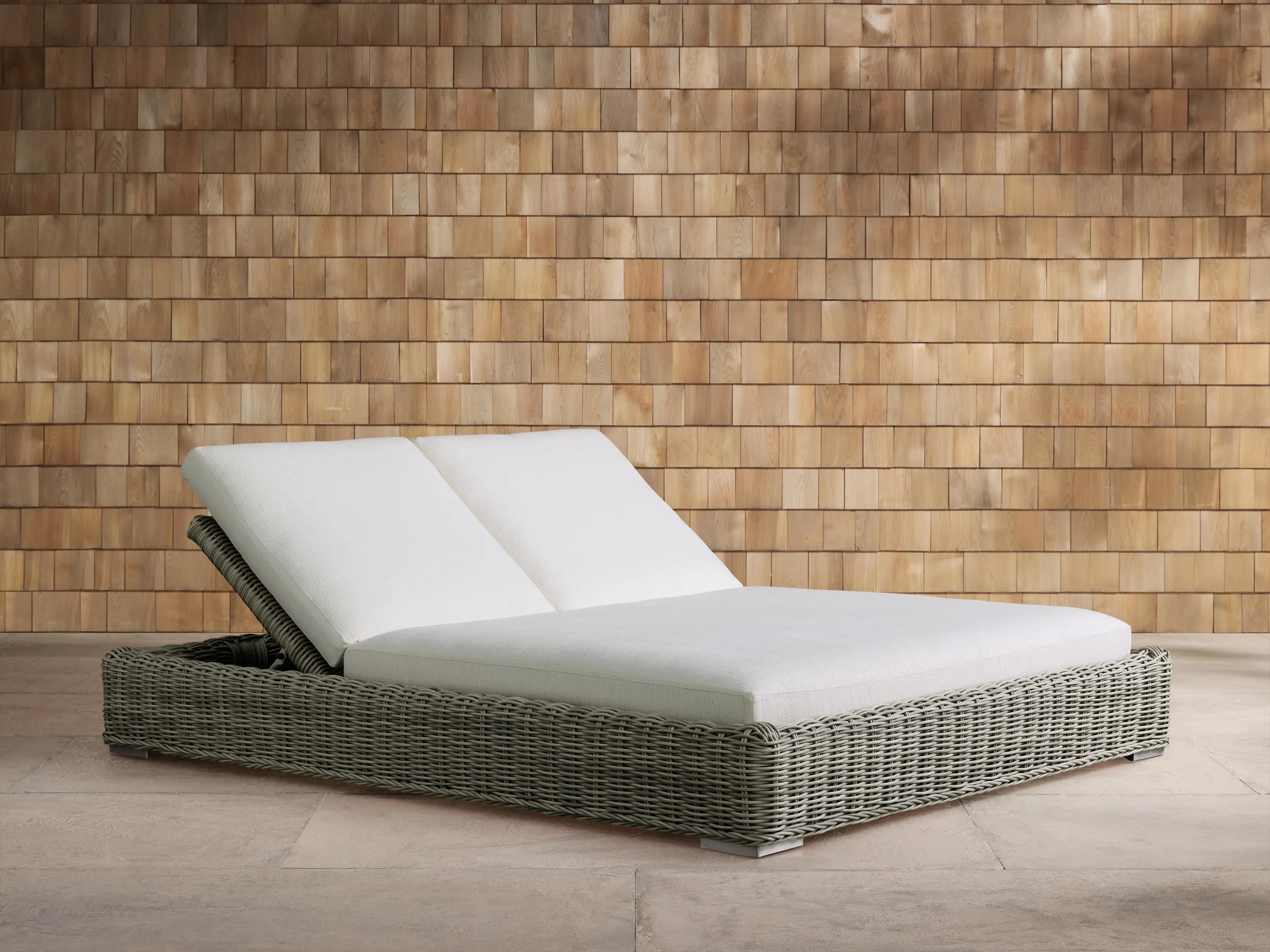 Montauk Outdoor Double Chaise | Arhaus